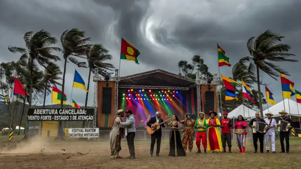 Vento cancela abertura do Doce Maravilha, mas festival mantém encontros históricos
